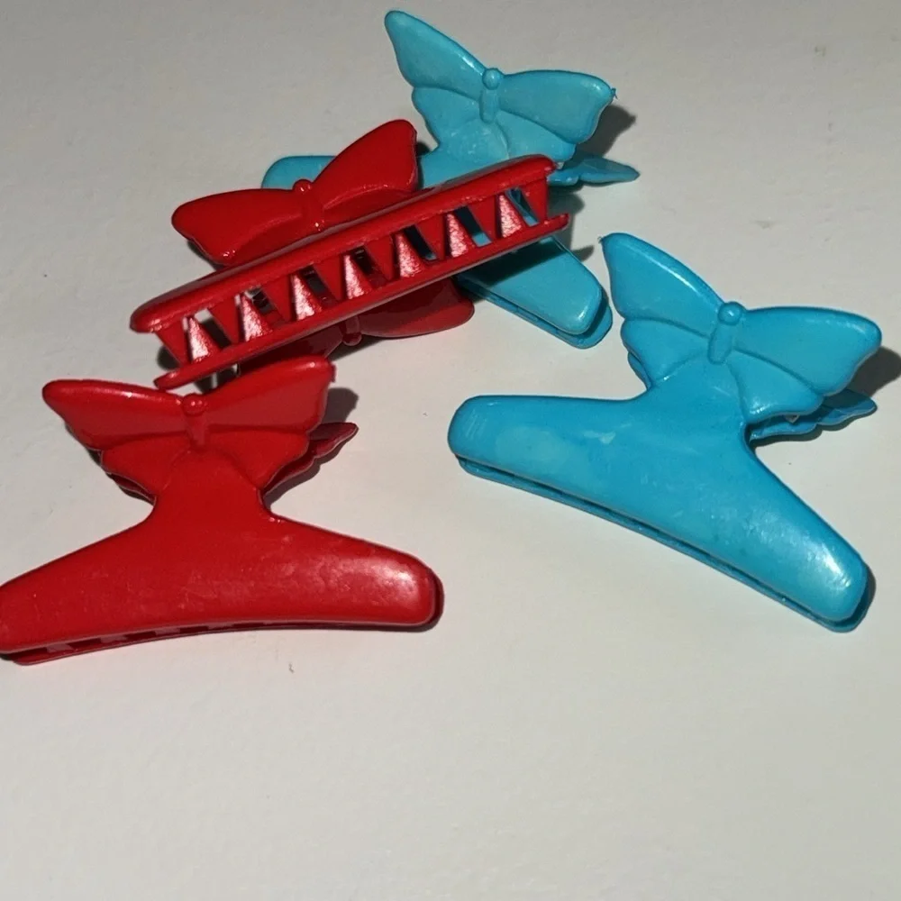 Vintage 90s butterfly Claw Butterfly Clips, Hair Clips,